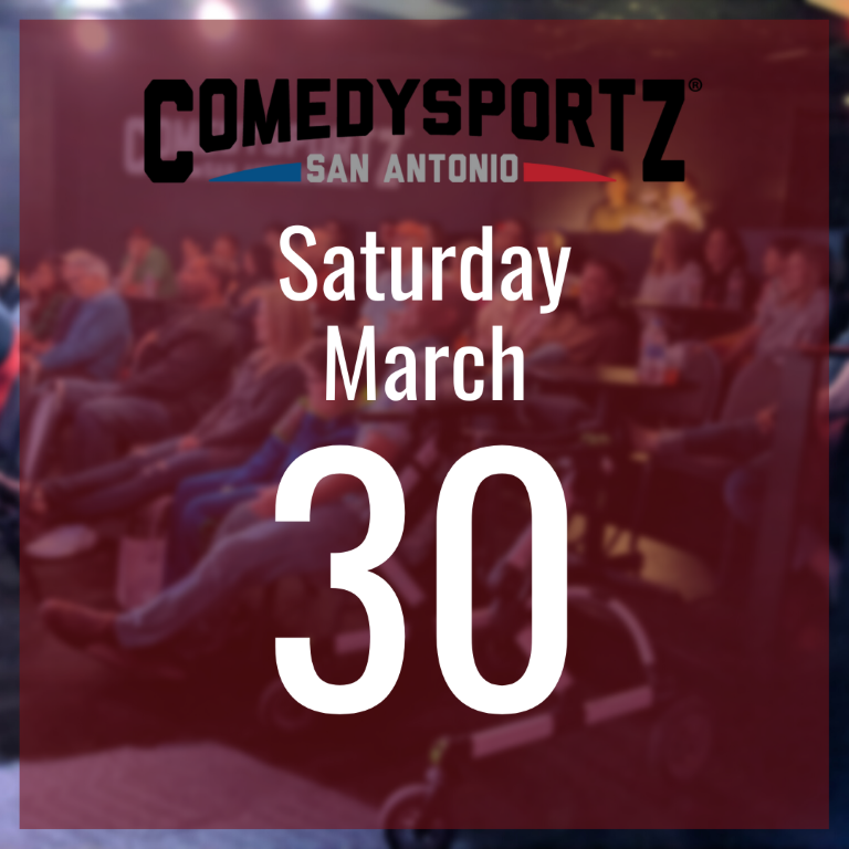 7:30 PM Saturday March 30th - ComedySportz Main Event
