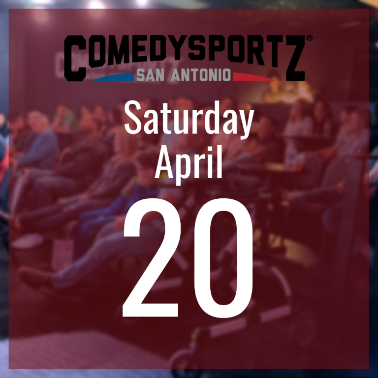7:30 PM Saturday April 20th - ComedySportz Main Event