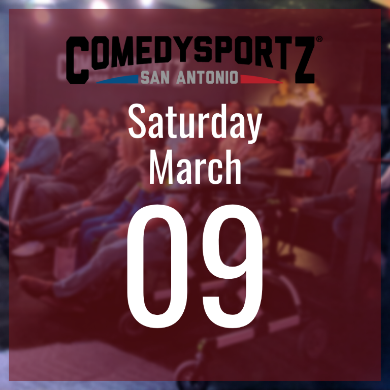 7:30 PM Saturday March 9th - ComedySportz Main Event