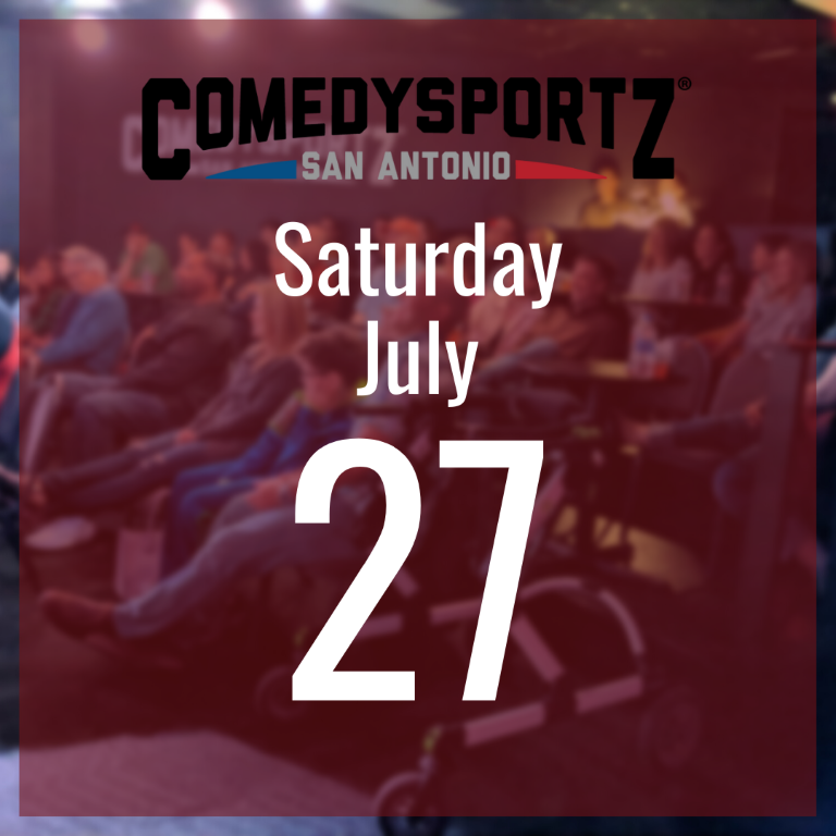 7:30 PM Saturday July 27th - ComedySportz Main Event