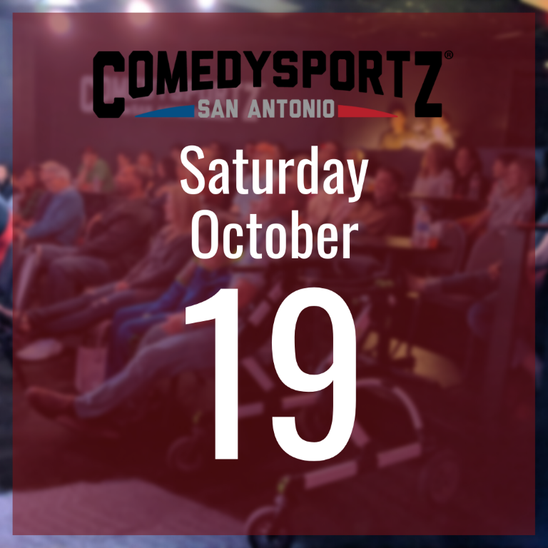 7:30 PM Saturday October 19th - ComedySportz Main Event