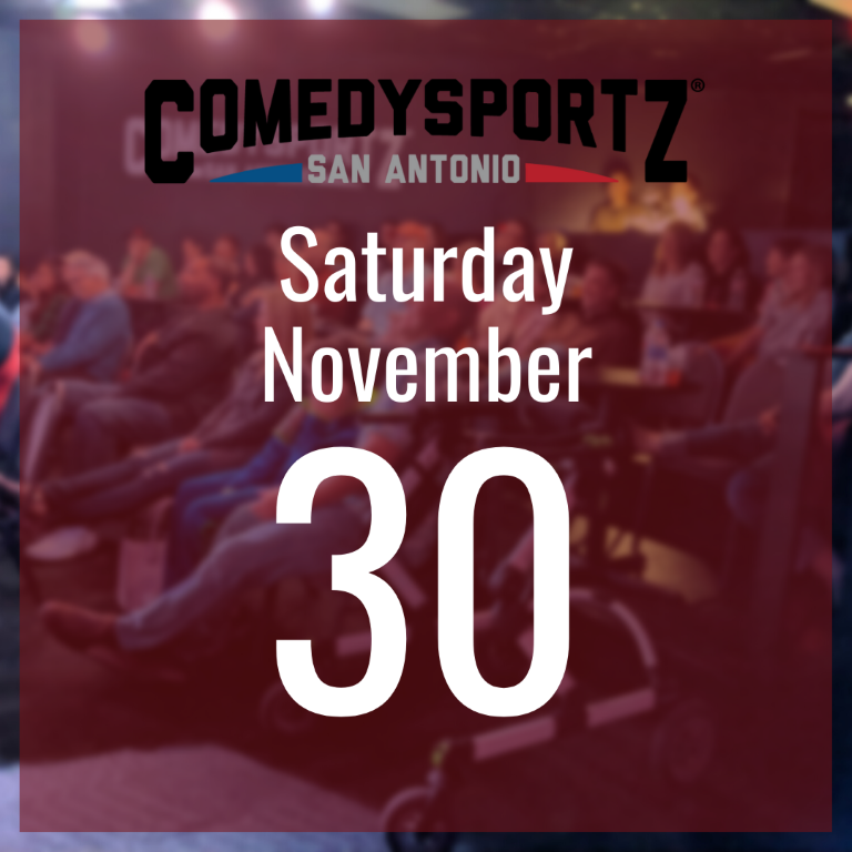 7:30 PM Saturday November 30th - ComedySportz Main Event