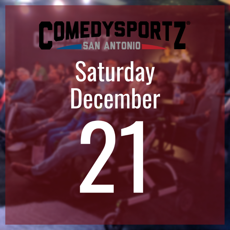 7:30 PM Saturday December 21st - ComedySportz Main Event