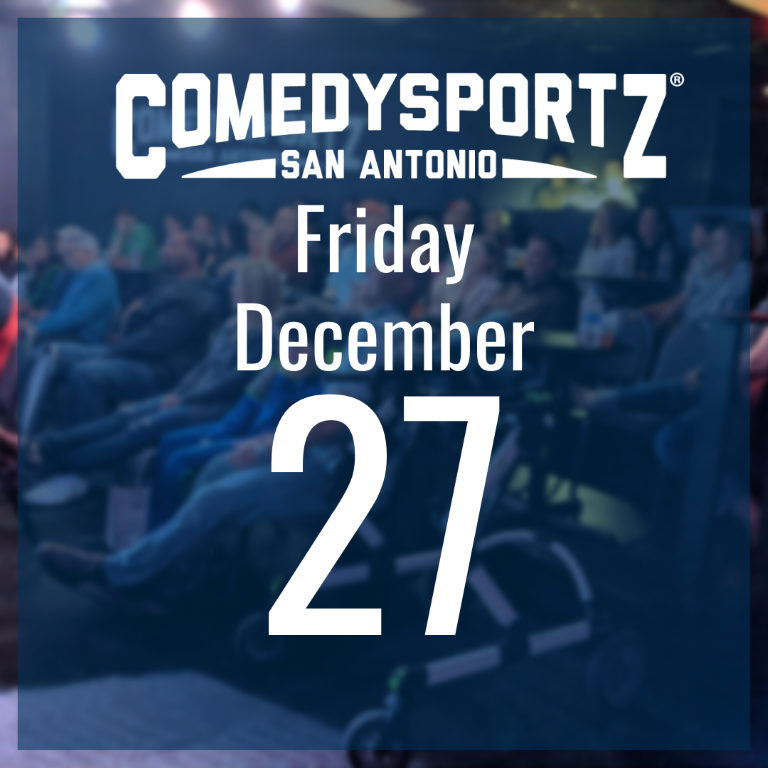 7:30 PM Friday December 27th - ComedySportz Main Event