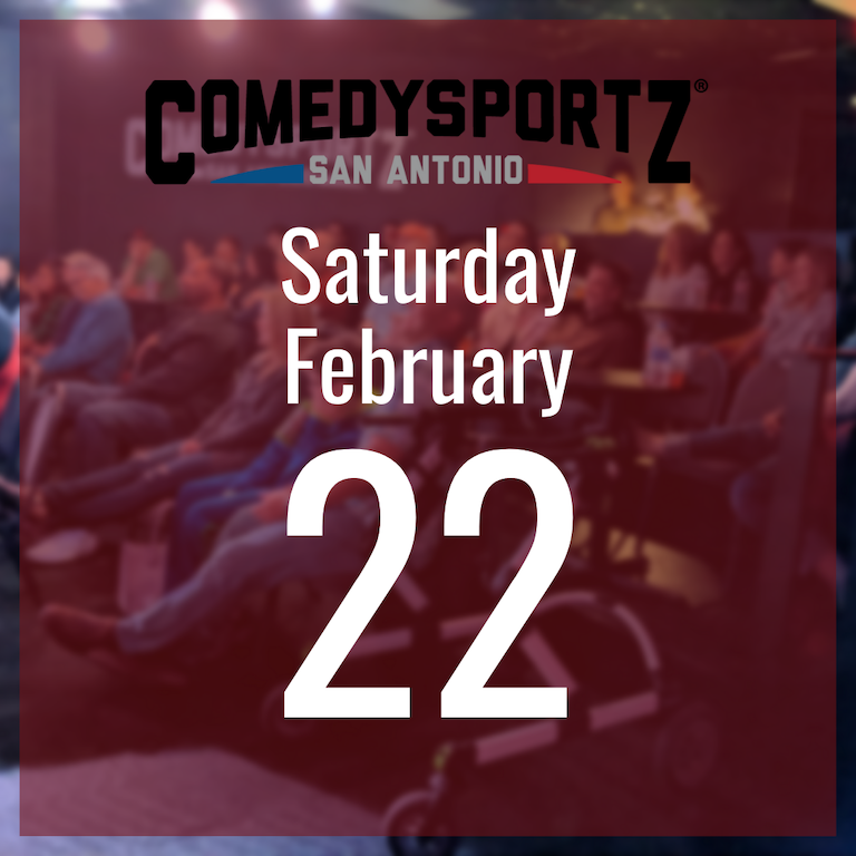 7:30 PM Saturday February 22nd - ComedySportz Main Event