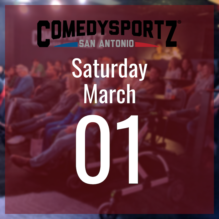 7:30 PM Saturday March 1st - ComedySportz Main Event