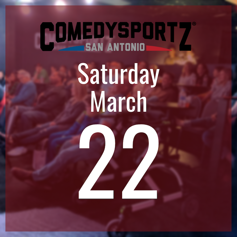 7:30 PM Saturday March 22nd - ComedySportz Main Event