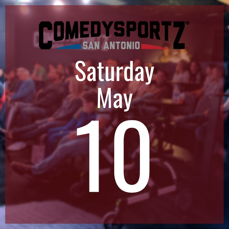 7:30 PM Saturday May 10th - ComedySportz Main Event