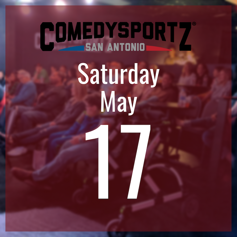 7:30 PM Saturday May 17th - ComedySportz Main Event