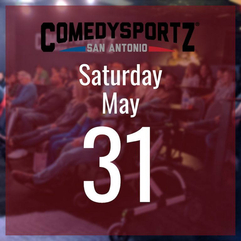 7:30 PM Saturday May 31st - ComedySportz Main Event