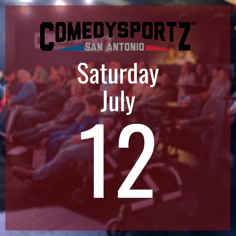 7:30 PM Saturday July 12th - ComedySportz Main Event