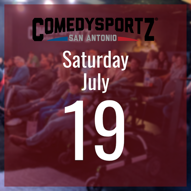7:30 PM Saturday July 19th - ComedySportz Main Event