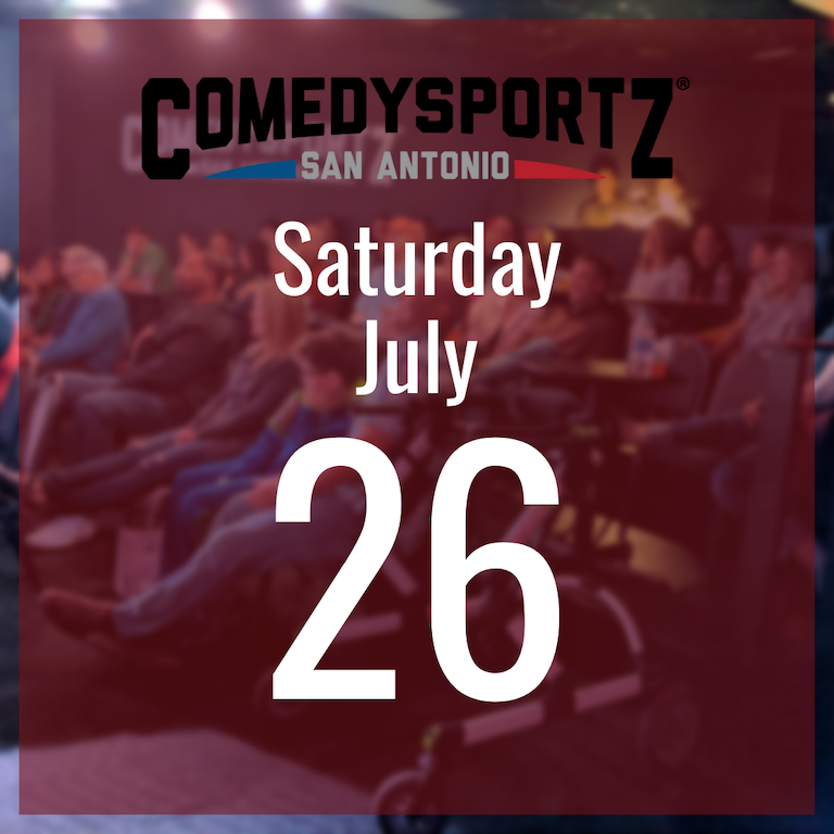 7:30 PM Saturday July 26th - ComedySportz Main Event
