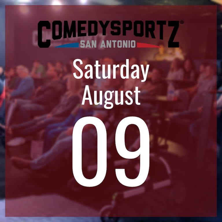 7:30 PM Saturday August 9th - ComedySportz Main Event