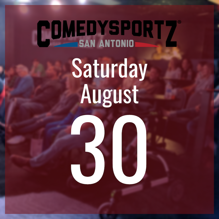 7:30 PM Saturday August 30th - ComedySportz Main Event
