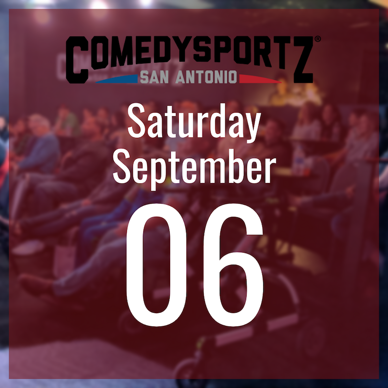 7:30 PM Saturday September 6th - ComedySportz Main Event