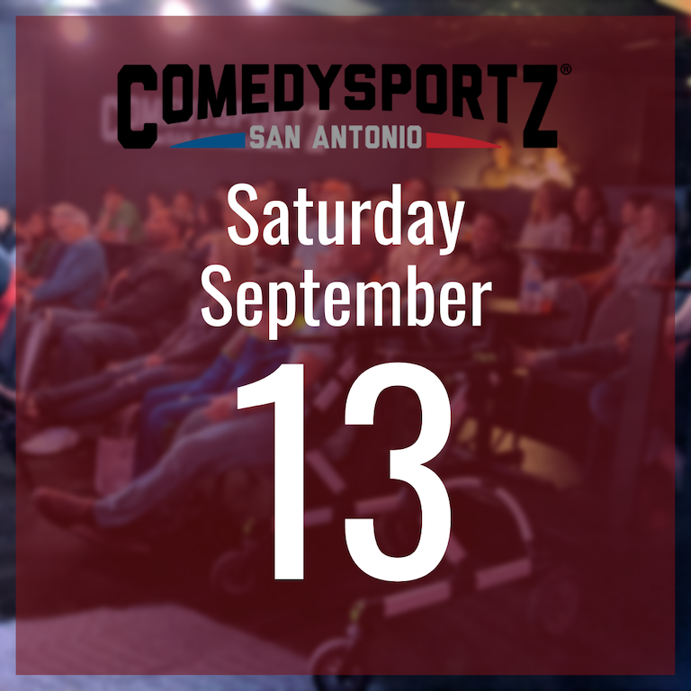 7:30 PM Saturday September 13th - ComedySportz Main Event