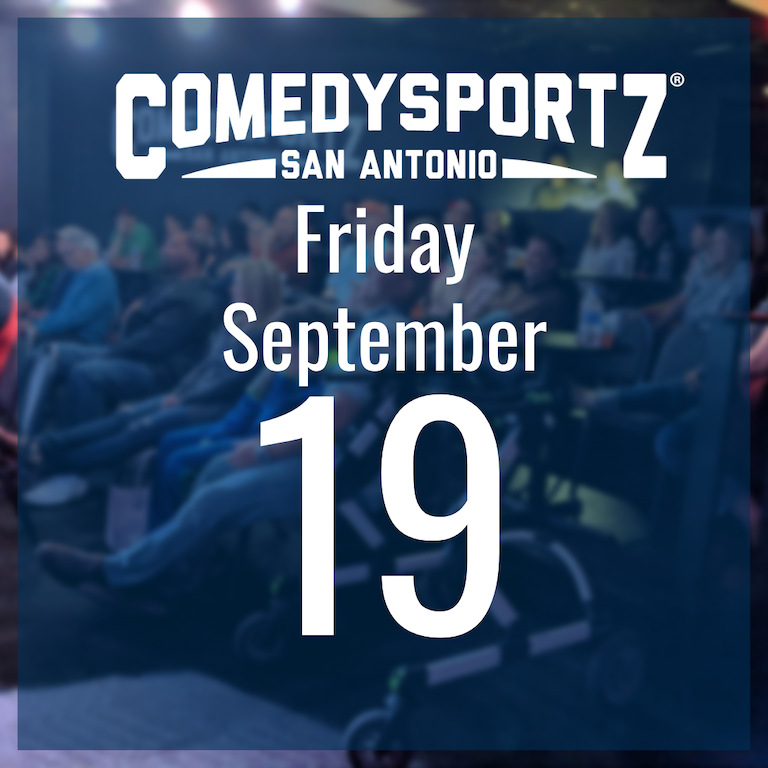7:30 PM Friday September 19th - ComedySportz Main Event