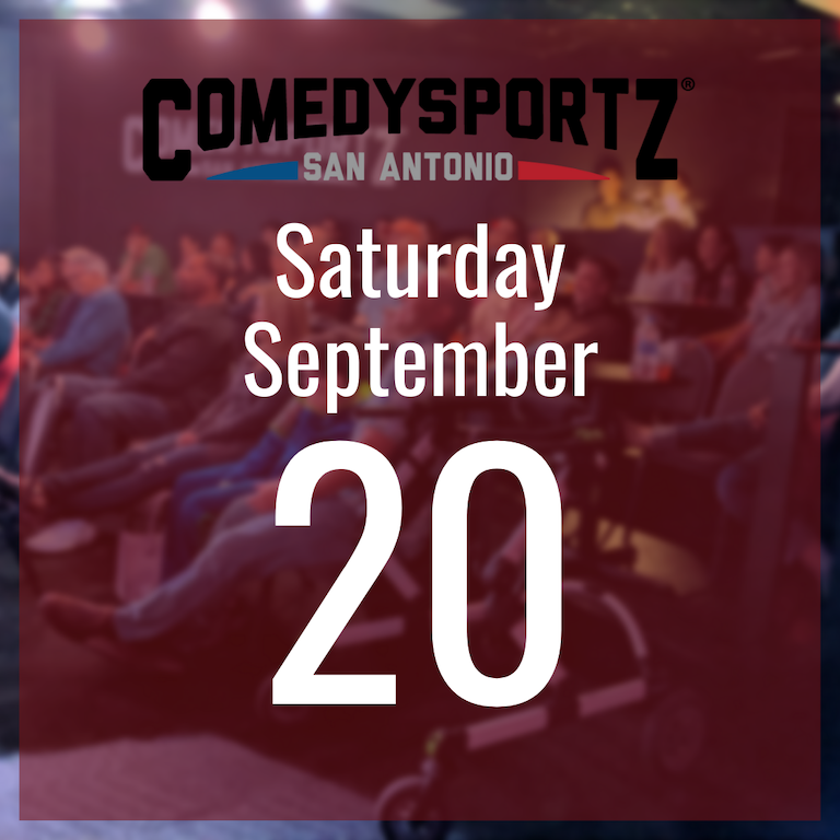 7:30 PM Saturday September 20th - ComedySportz Main Event