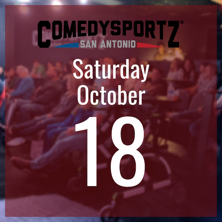 7:30 PM Saturday October 18th - ComedySportz Main Event