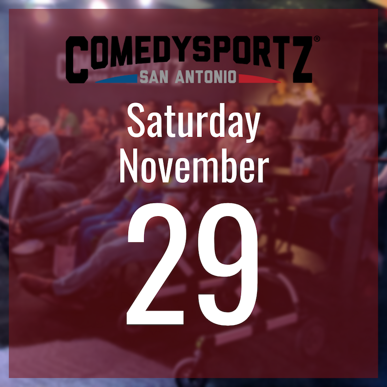 7:30 PM Saturday November 29th - ComedySportz Main Event