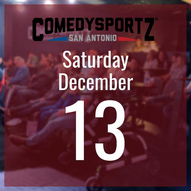 7:30 PM Saturday December 13th - ComedySportz Main Event
