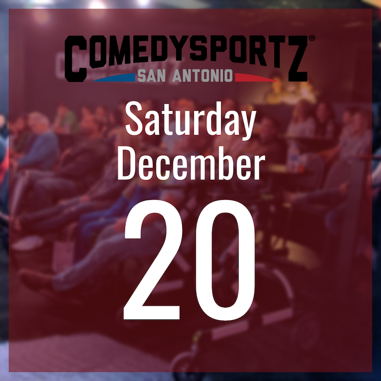 7:30 PM Saturday December 20th - ComedySportz Main Event