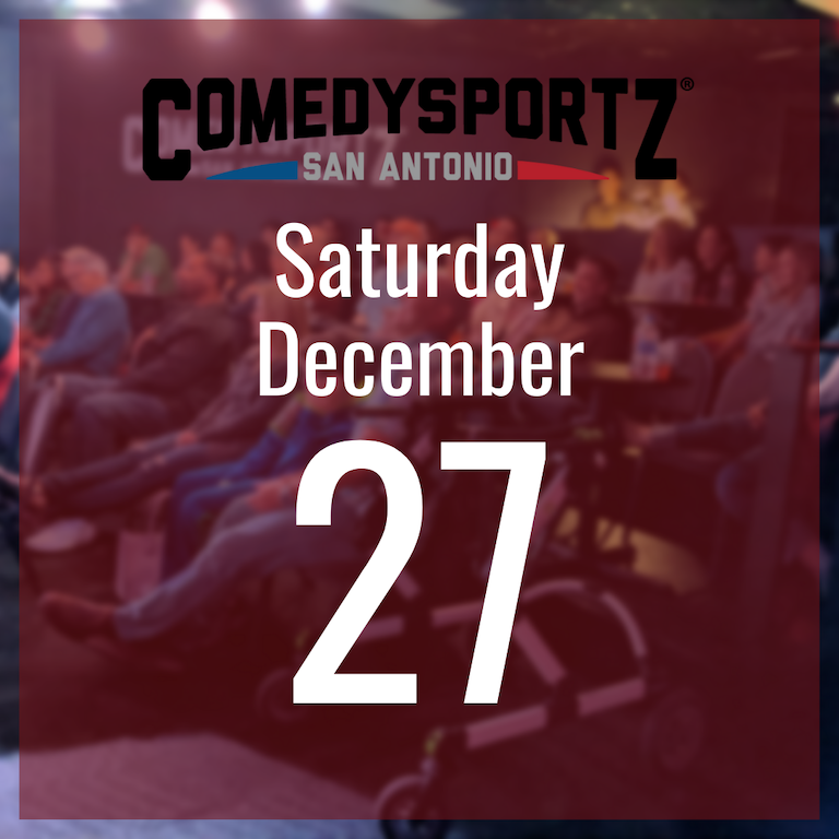 7:30 PM Saturday December 27th - ComedySportz Main Event