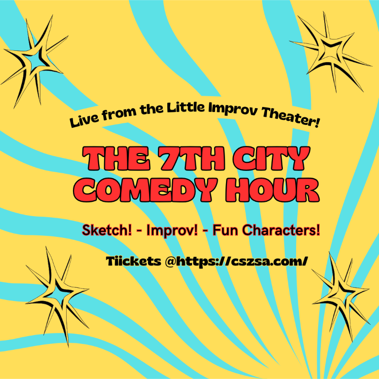 10 PM Saturday October 26th - The 7th City Comedy Hour