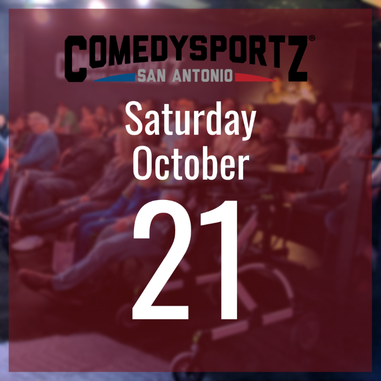 7:30 PM Saturday October 21st - ComedySportz Main Event