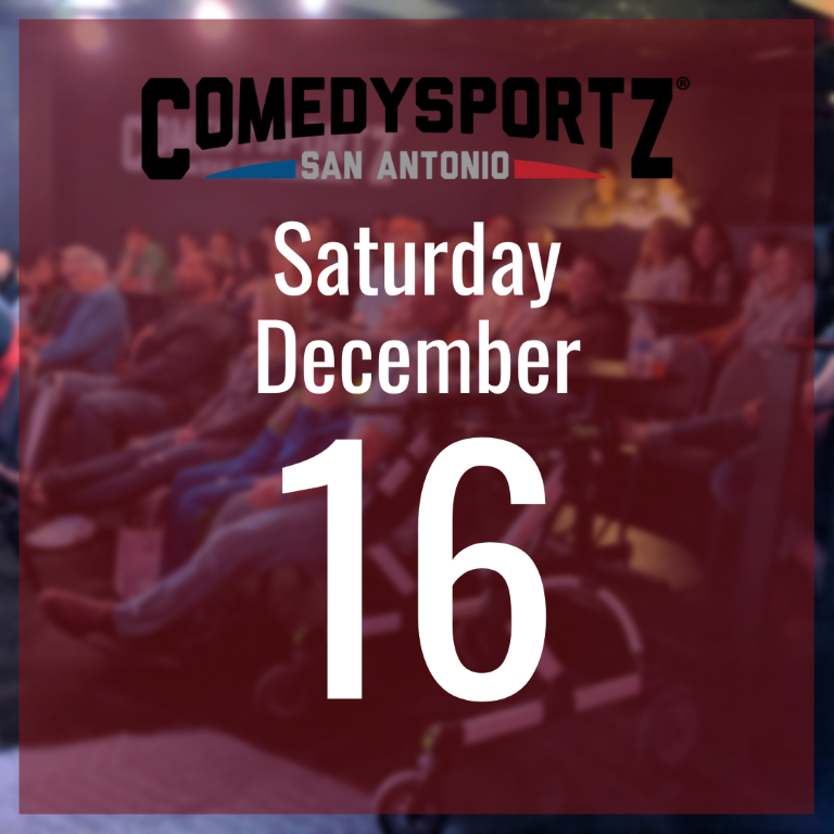 7:30 PM Saturday December 16th - ComedySportz Main Event