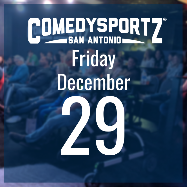 7:30 PM Friday December 29th - ComedySportz Main Event