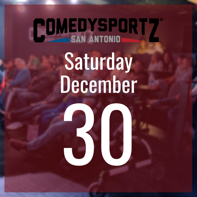 7:30 PM Saturday December 30th - ComedySportz Main Event