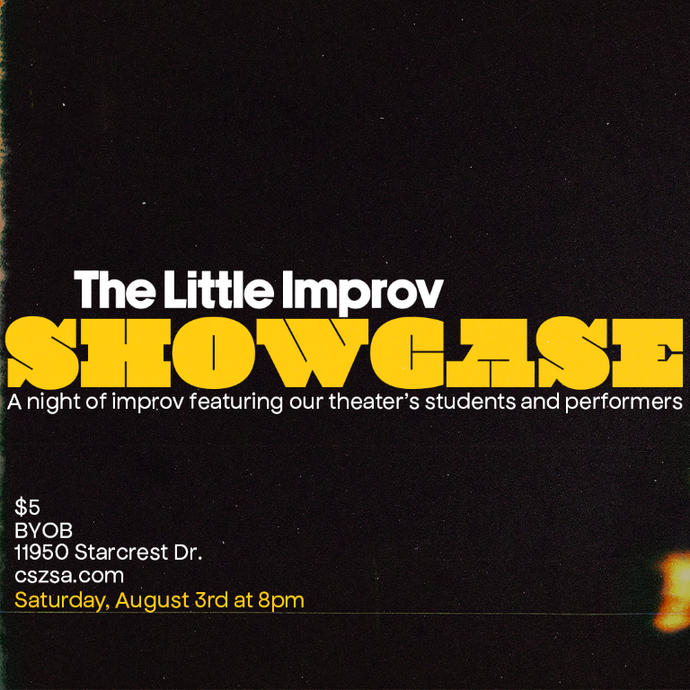 7:30 PM Saturday August 3rd - The Little Improv Theatre Showcase